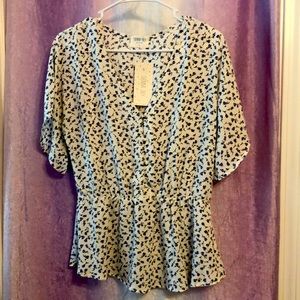 New Sienna Sky Floral Blouse